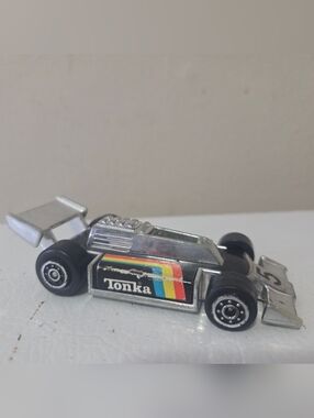 1979 Tonka Toys Rainbow Logo Indy Car Racecar #5 Chrome 4” Long,